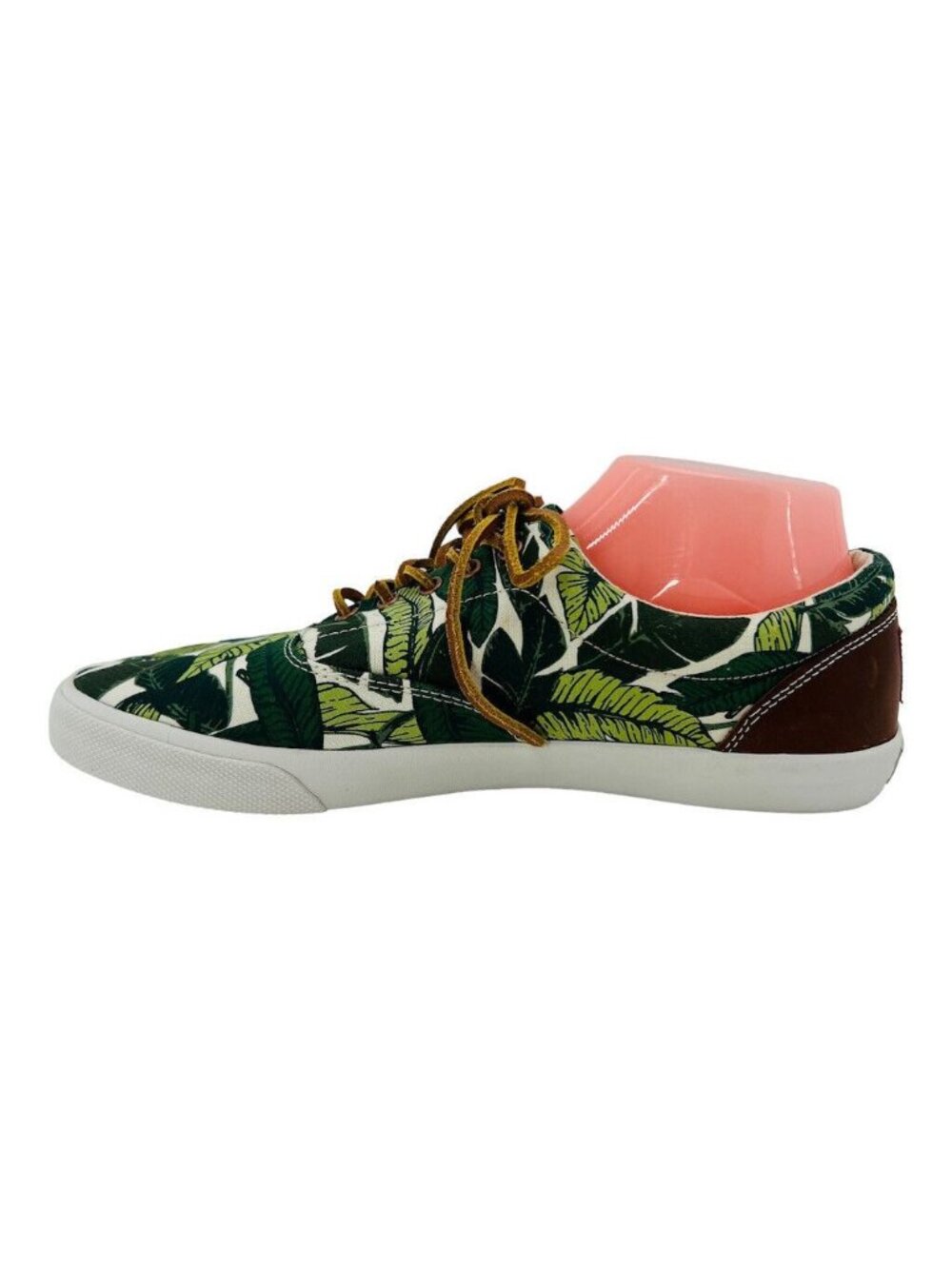 Bucketfeet Sneakers Mens Size 10 Tennis Tropical Leaf Print Canvas & Faux Leathe - Picture 8 of 13